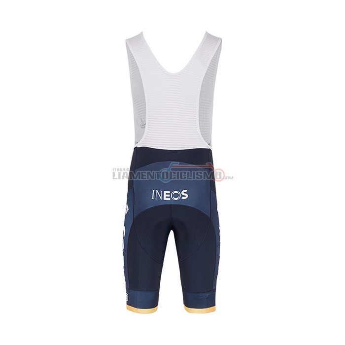 Abbigliamento Ciclismo Ineos Grenadiers Manica Corta 2022 Scuro Blu Rosso